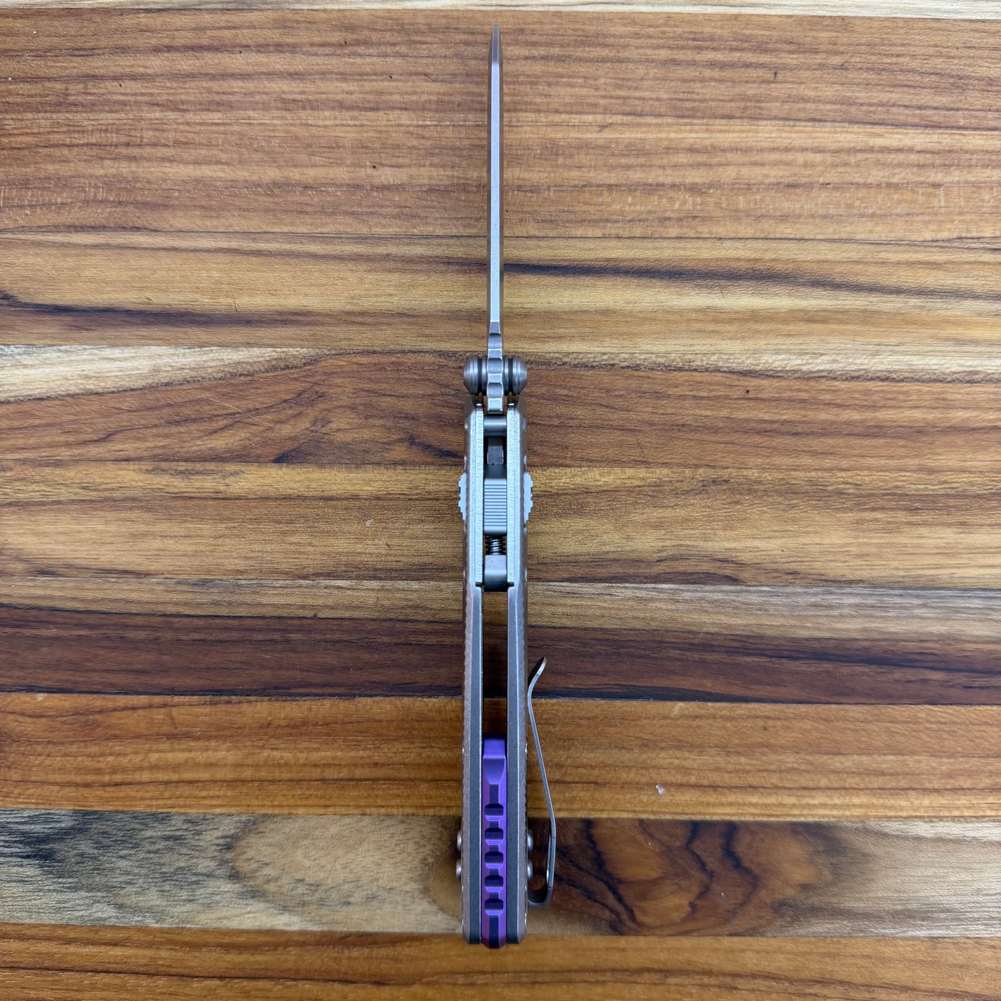 Microtech Marfione Select MSI Mini 3" P/S Folding Knife w/ Fluted Titanium Handle