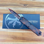 Microtech Signature Series Ultratech Gen IV D/E 3.5" OTF w/ Topographic Black/Orange Camo Aluminum Handle