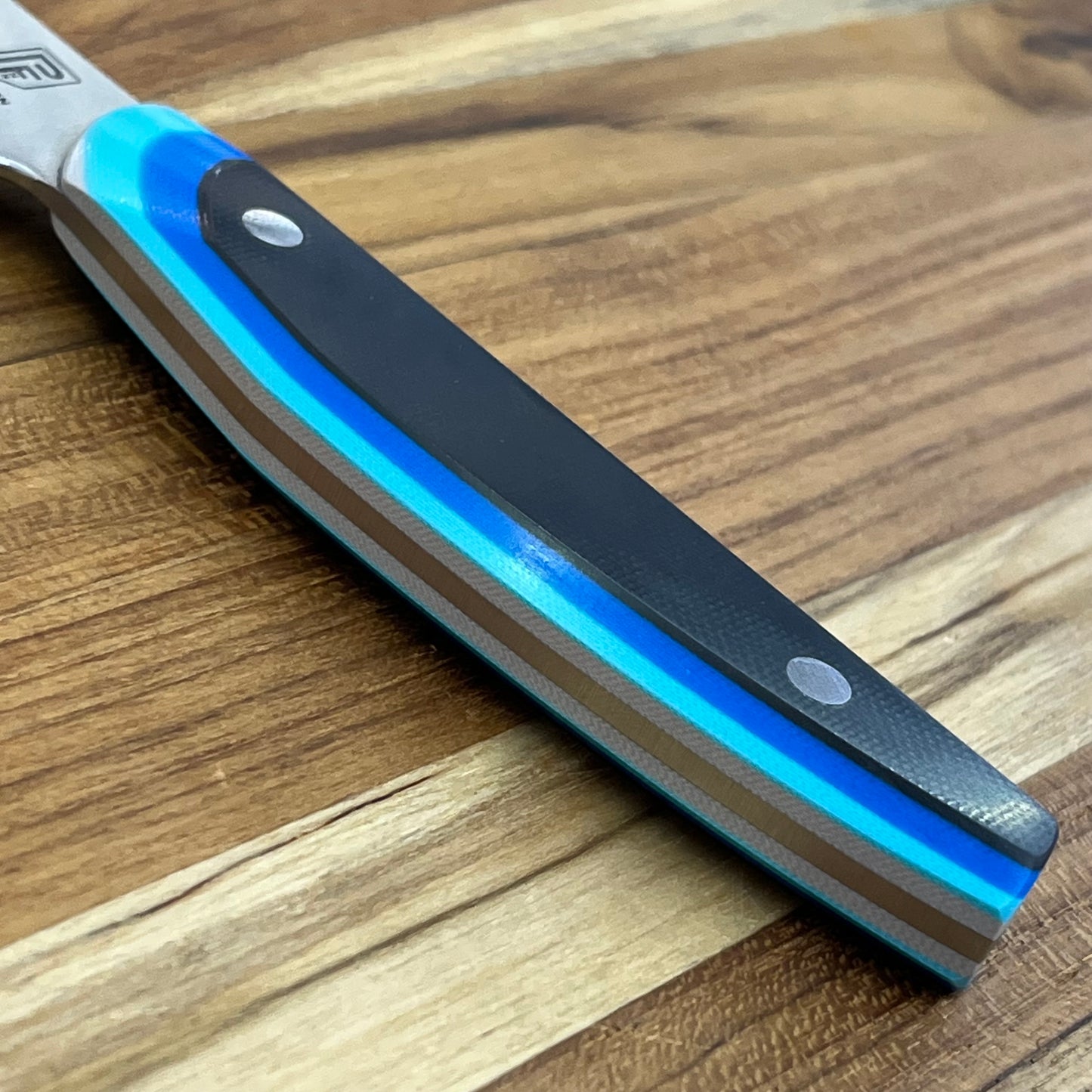 Patterson Forge Semi-Custom 120mm (4.75") Petty w/ Retro Blue TRD G10 Handle