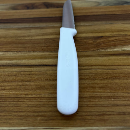 *DISCONTINUED* Victorinox Swiss Classic 3.25" Serrated Sheep's Foot w/ Large White Handle