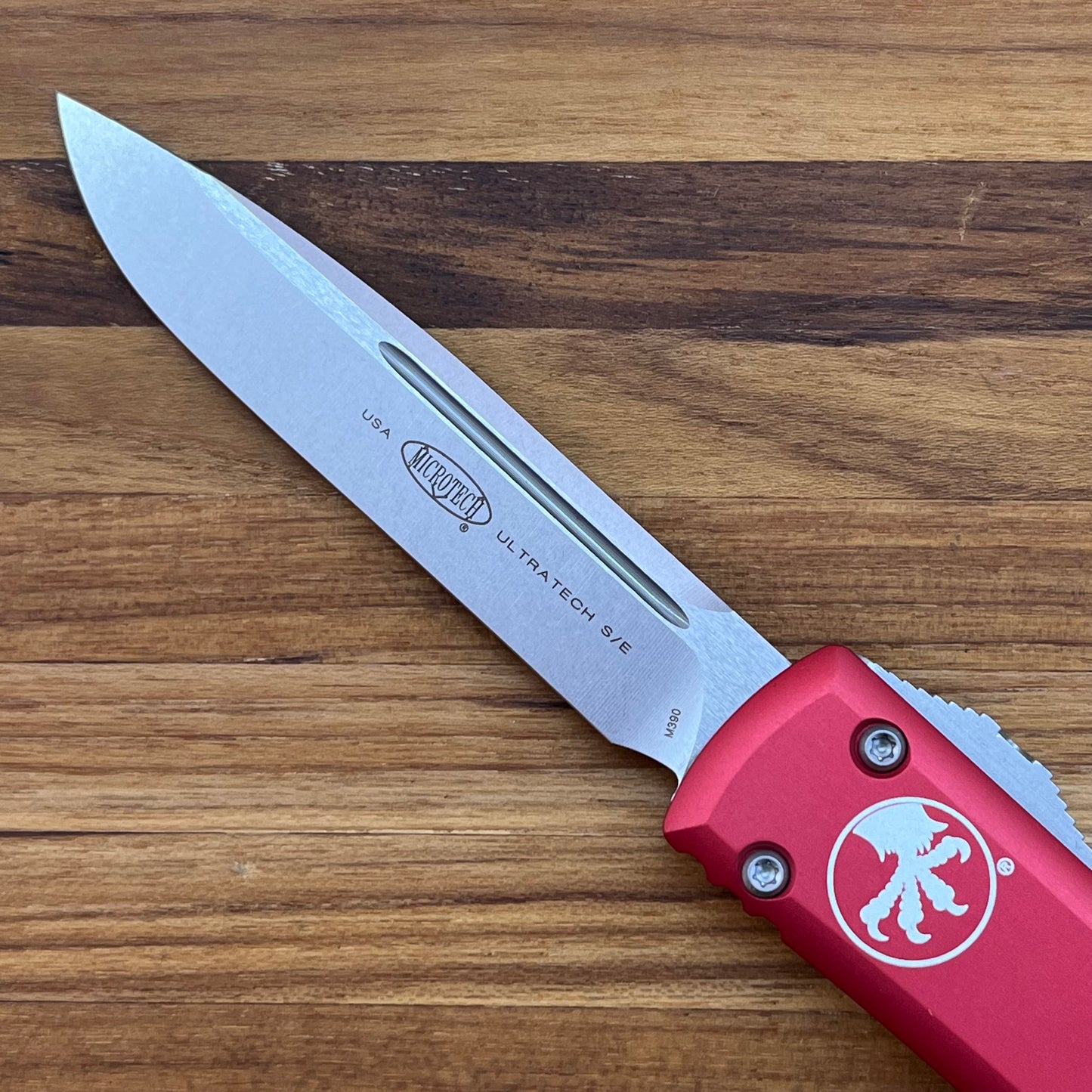 Microtech Ultratech S/E 3.25" OTF w/ Red Aluminum Handle