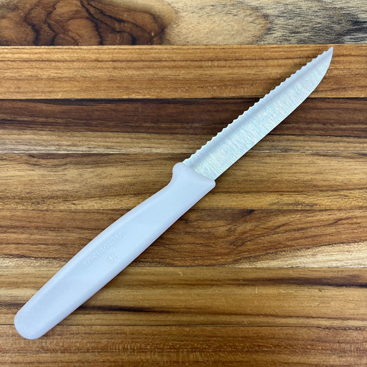 *DISCONTINUED* Victorinox Swiss Classic 3.25" Serrated Sheep's Foot w/ Large White Handle