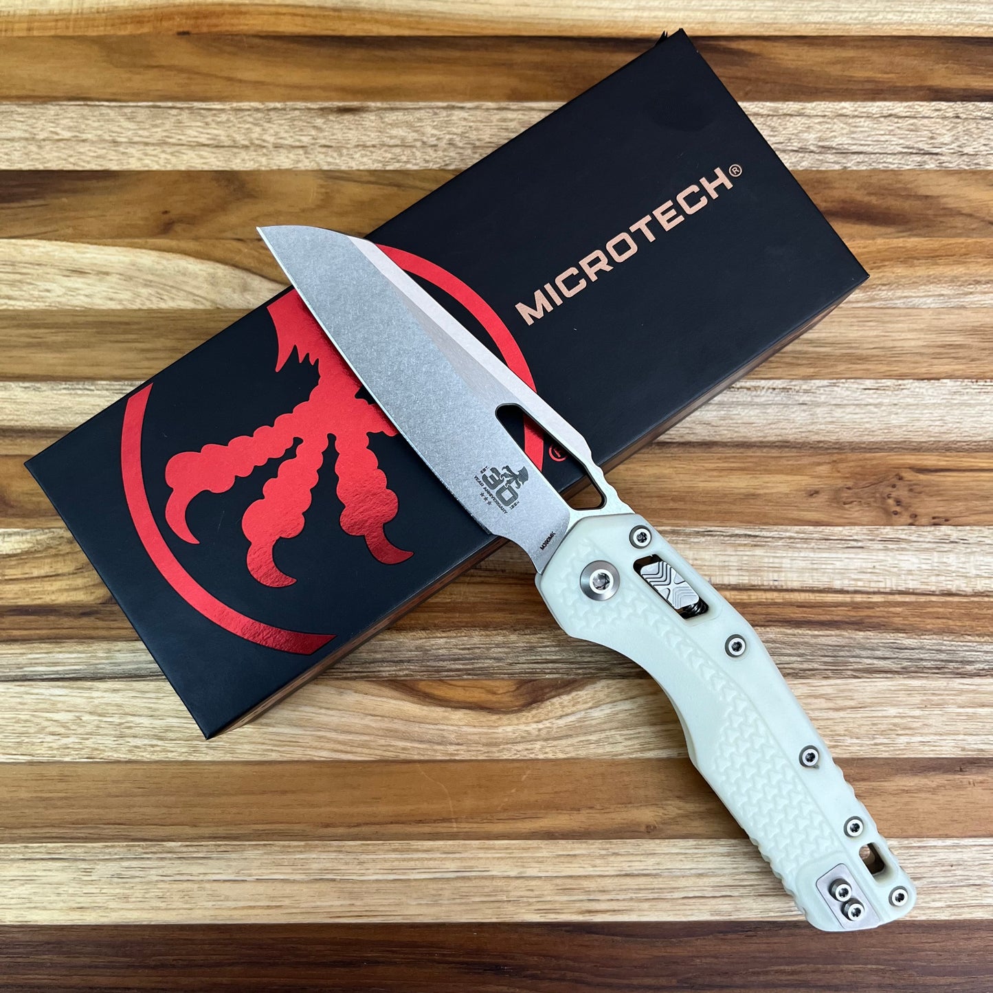 Microtech MSI 3.5" Folding Knife w/ White Injection Molded Polymer