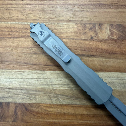 Microtech Dirac D/E 3" OTF Apocalyptic w/ Natural Clear Handle