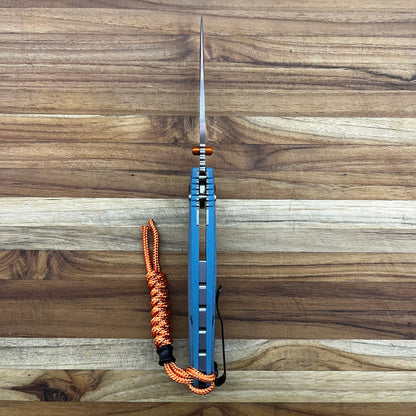 Benchmade Adira 3.5” Folding Knife w/ P/S Depth Blue Grivory Handle