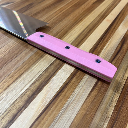 Meglio Production 10" Satin Kiritsuke 2.0 w/ Pink G10 Handle