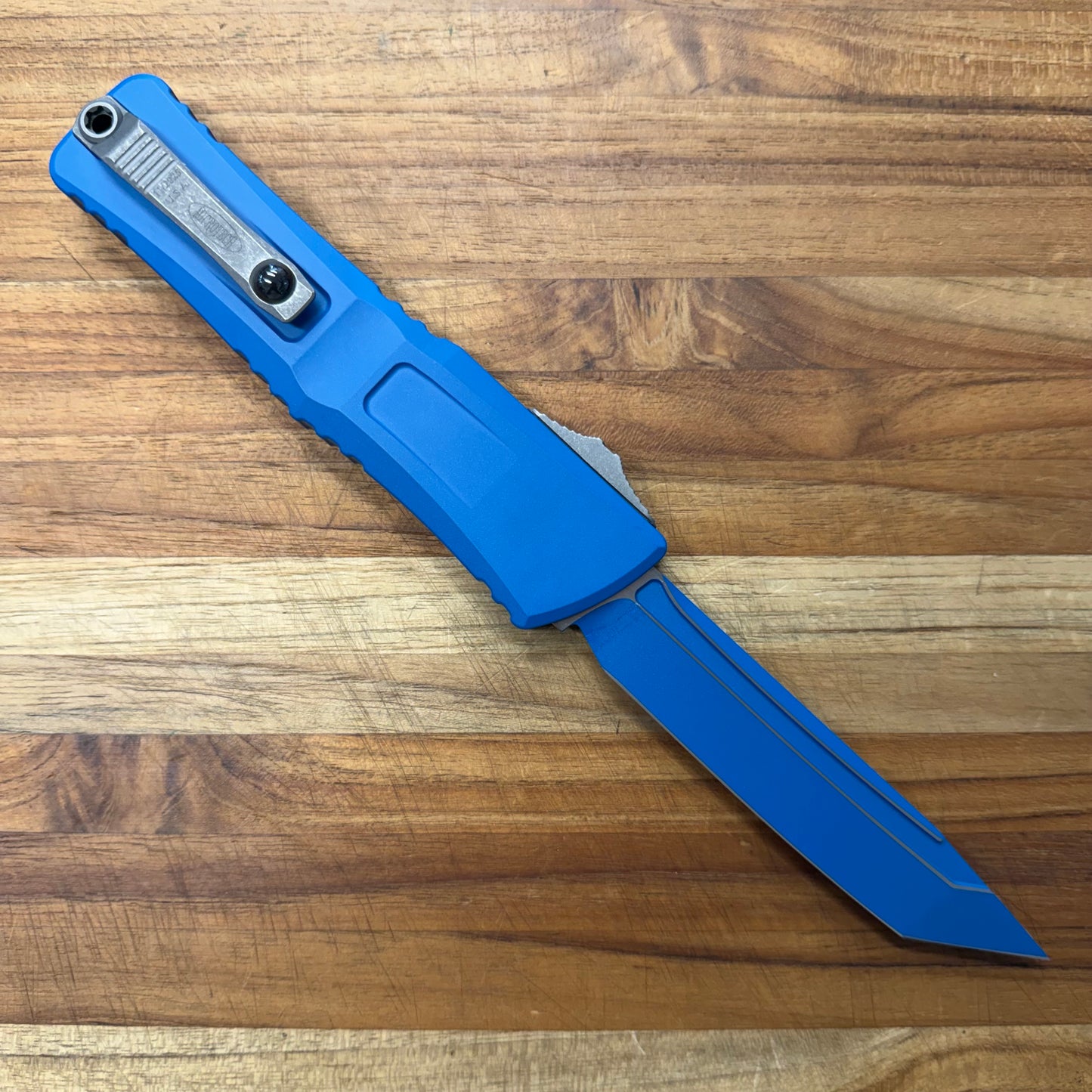 Microtech Combat Troodon Gen III T/E 4" OTF w/ Cerakote Blue Handle