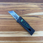Reate Exo-U Gravity 2.5" Utility Knife w/ Black Handle & Green Speedhole