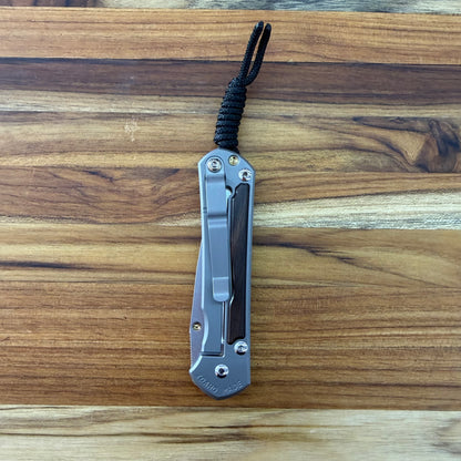 Chris Reeve Small Sebenza 31 3" Folding Knife w/ Titanium Handle & Macassar Ebony Inlay