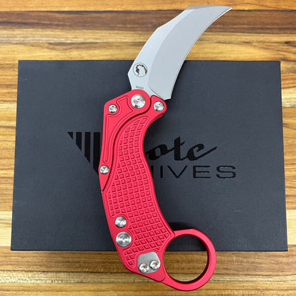 Reate EXO-K 3" Stonewash Red Gravity Karambit w/ Trainer Knife