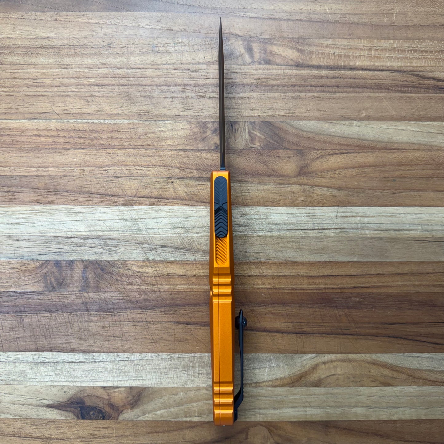 Microtech Combat Troodon Gen III D/E 4" OTF w/ Orange Aluminum Handle