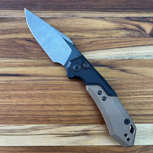 Kershaw Launch 19 3.5" Auto w/ Black Aluminum & Earth Brown G10 Handle