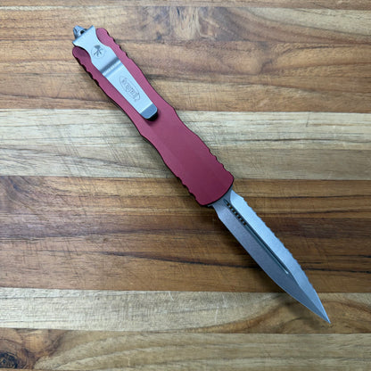 Microtech Dirac D/E 3" F/S OTF w/ Merlot Handle