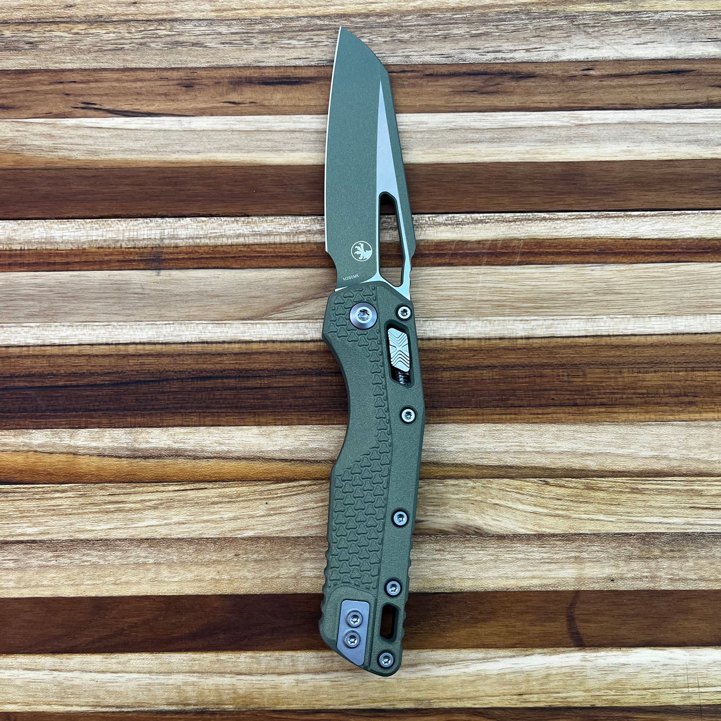 Microtech MSI 4" Folding Knife w/ Vintage Green Blade