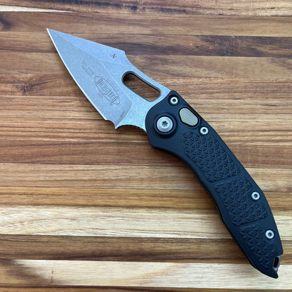 Microtech Stitch 3" Auto w/ Black Textured Handle