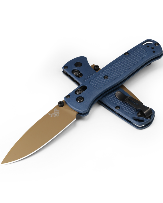 Benchmade Bugout 3.25" Folding Knife w/ Crater Blue Grivory