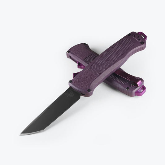 Benchmade Shootout 3.5" OTF w/ Dark Purple Grivory Handle