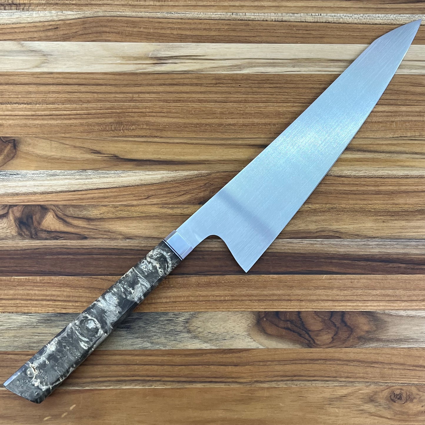 Alfredo Faccipieri 235mm (9.25") Gyuto w/ MagnaMax & Stabilized Grey Maple Handle
