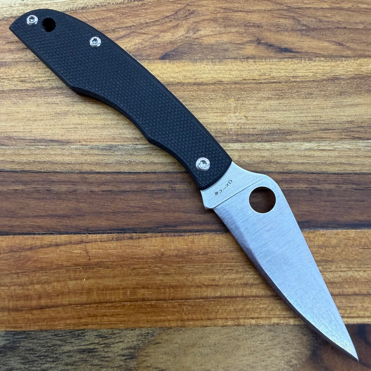 Spyderco Grasshopper 2" Folding Knife Black Handle