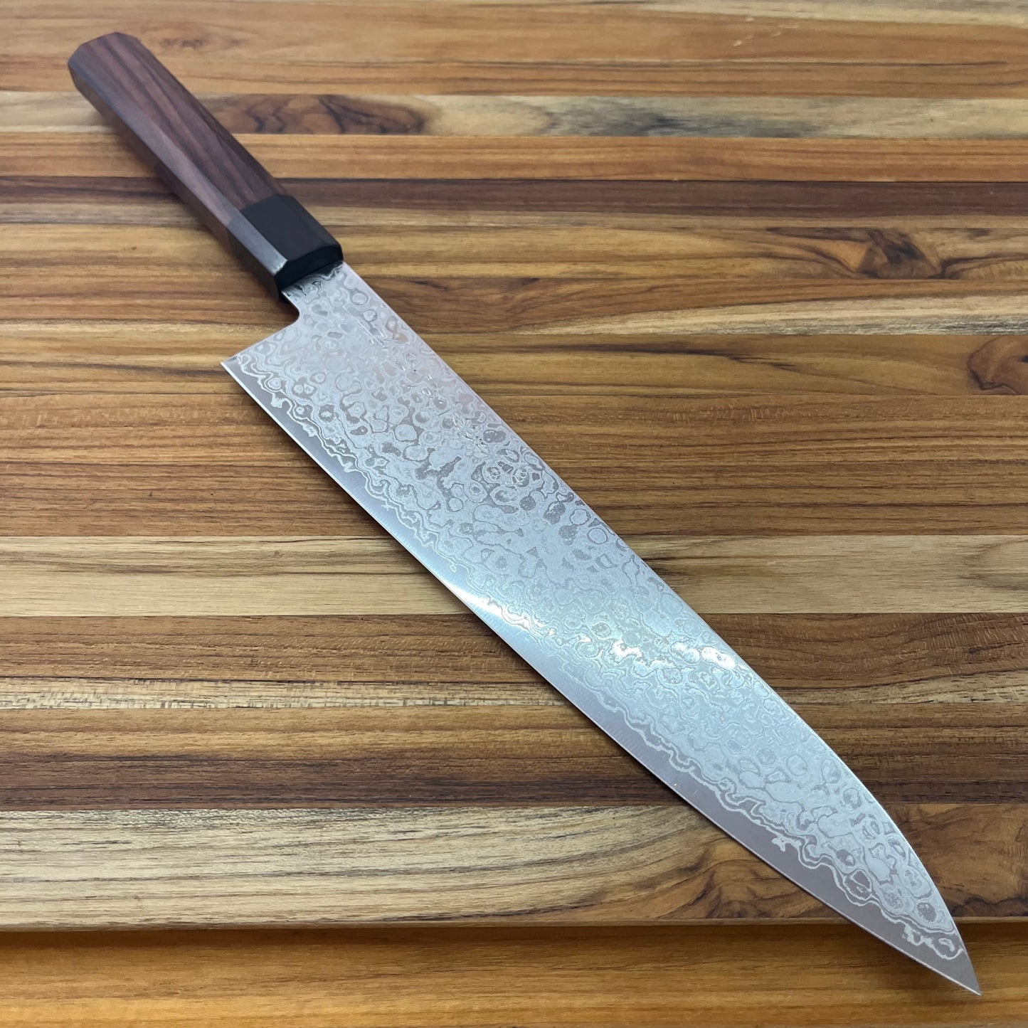 Kikuichi Nickel Warikomi Damascus 240mm (9.5") Gyuto