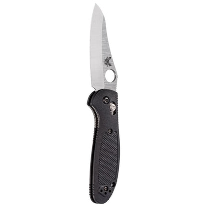 Benchmade Mini Griptilian 3" Folding Knife w/ Dual Thumb Hole & Black Nylon Handle