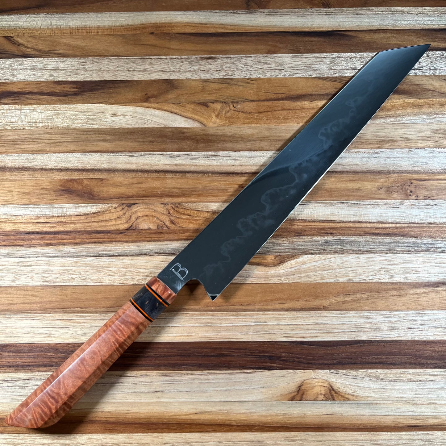 Baldwin Blades 10.75" Sujihiki in W2 and Orange Maple