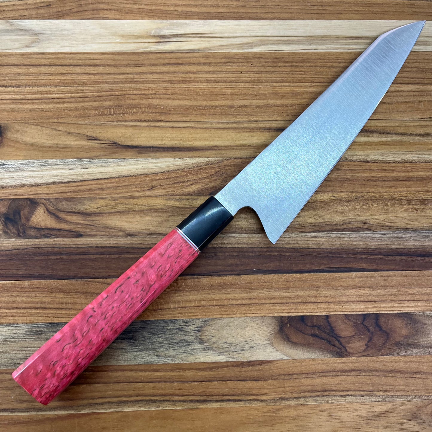 Alfredo Faccipieri ONE 190mm (7.5") Gyuto w/ MagnaCut & Stabilized Red Karelian Birchwood Handle