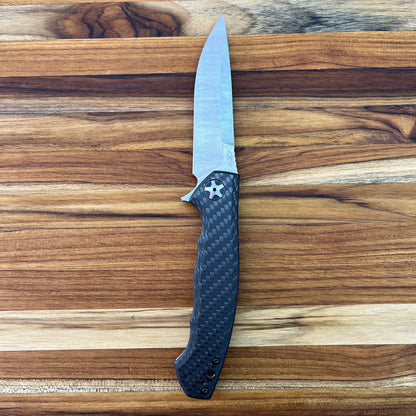 Zero Tolerance Large Sinkevich 4" Flipping Knife w/ Carbon Fiber Front & Titanium Back Handle