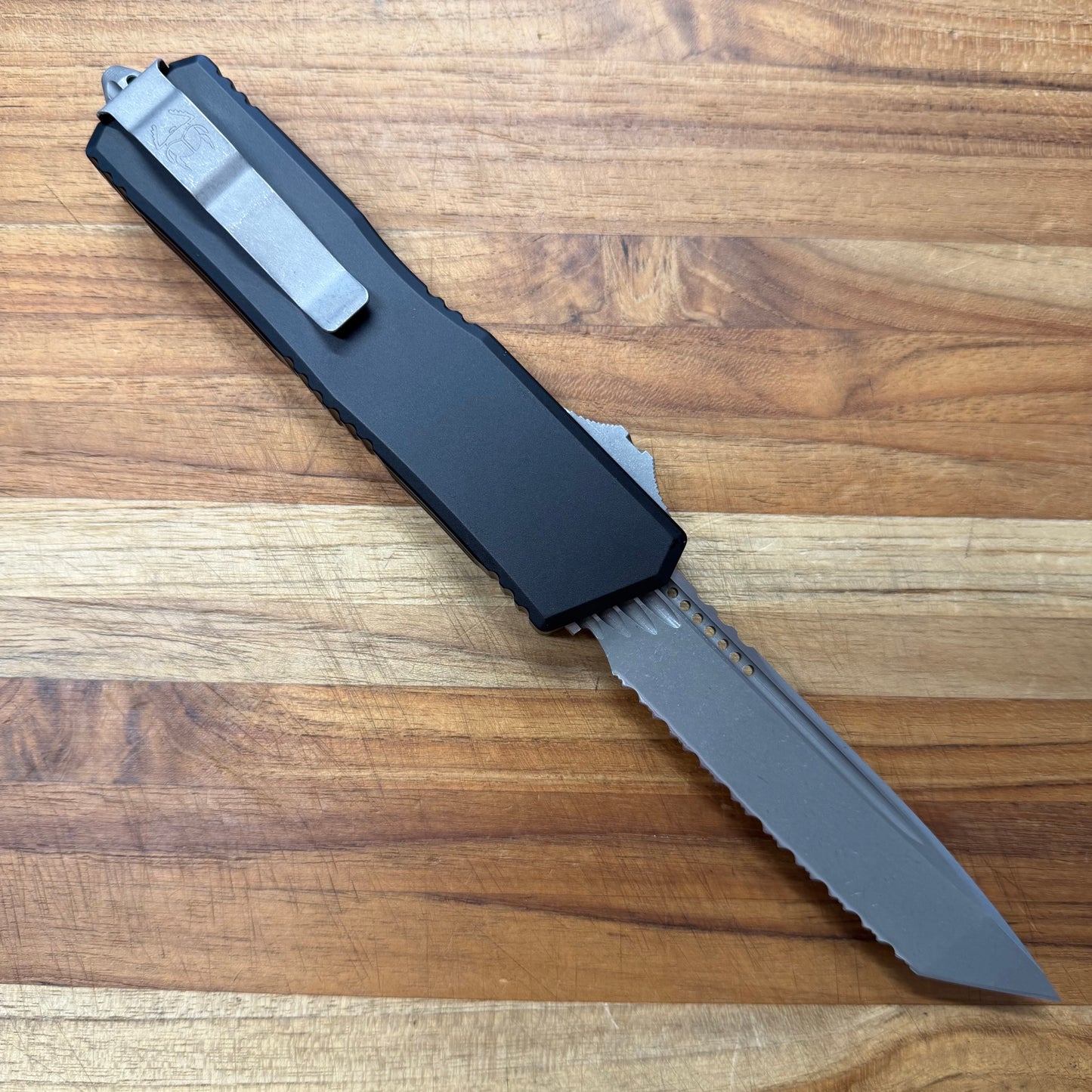 Microtech Scarab II Gen III Executive T/E 4" F/S OTF w/ Black Aluminum Handle