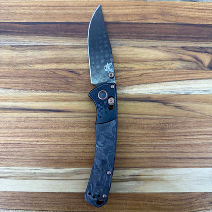 Benchmade Limited Edition Mini Crooked River 3.5" Folding Knife w/ Textured Aluminum & Carbon Fiber Handle