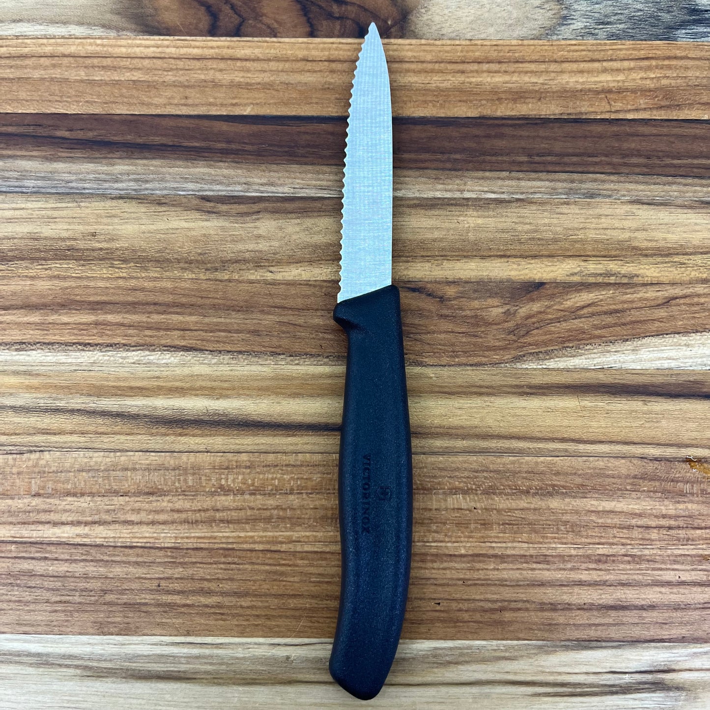 Victorinox Swiss Classic 3.25" Serrated Paring Knife w/ Black Handle