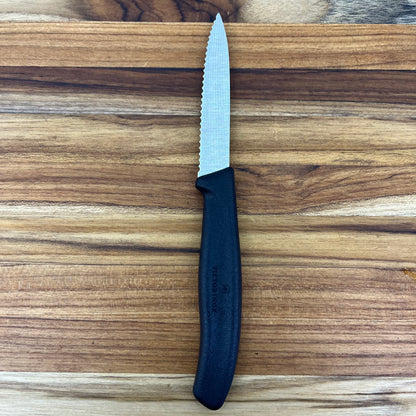 Victorinox Swiss Classic 3.25" Serrated Paring Knife w/ Black Handle