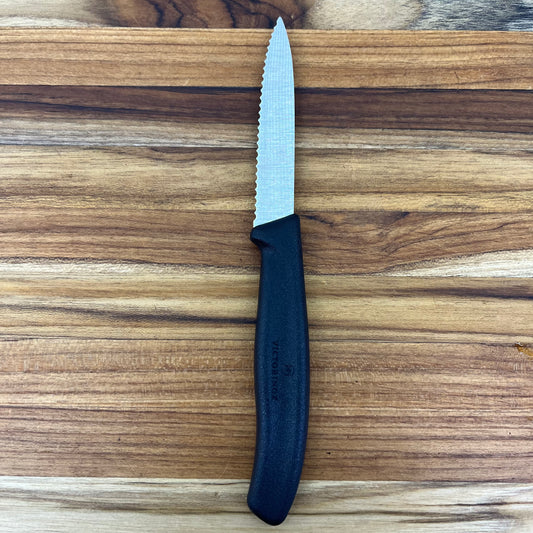 Victorinox Swiss Classic 3.25" Serrated Paring Knife w/ Black Handle