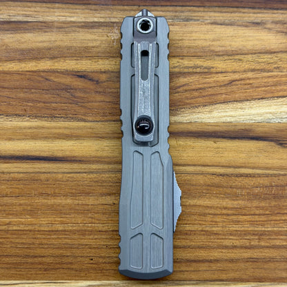 Microtech Signature Series Ultratech EX Gen III ZBP Interceptor S/E 3.5" OTF w/ Natural Clear Aluminum Handle