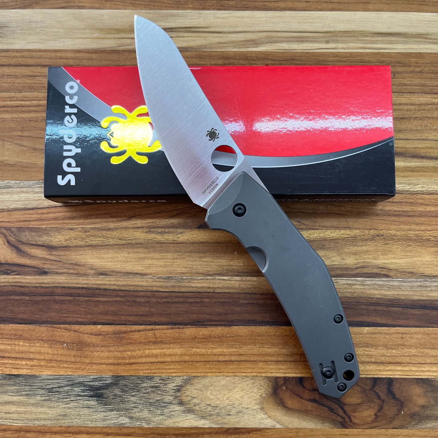 Spyderco SpydieChef Grey Titanium Folder