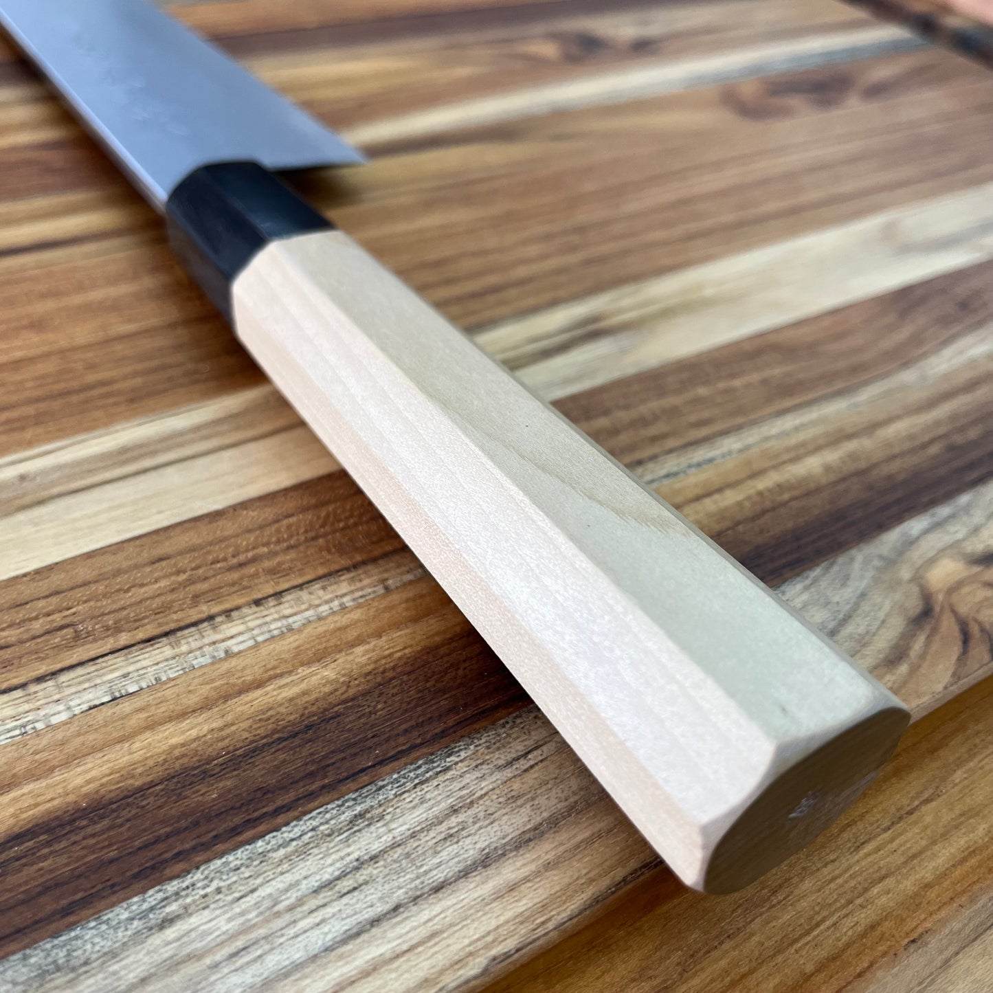 Kikuichi Kasumi Aoko Blue Carbon Damascus 240mm (9.5") Gyuto