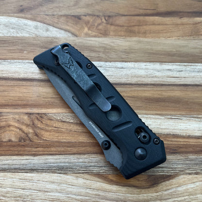 Benchmade Mini Adamas 3.25" Folding Knife w/ Black G10 Handle