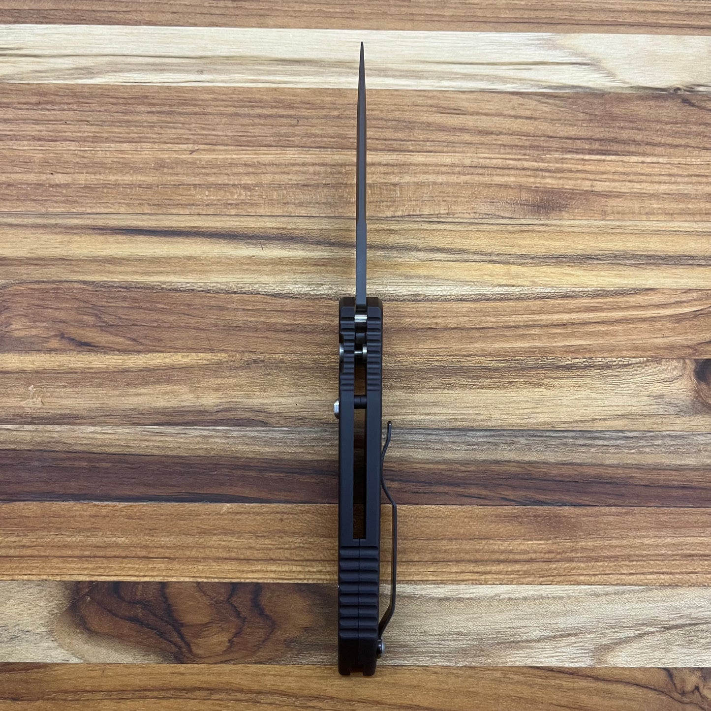 Pro-Tech TR-3 3.5" Auto w/ Integrated Lock & Black Fishscale Texture Aluminum Handle