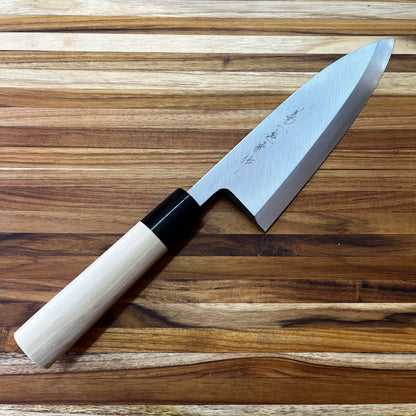 Kikuichi Kasumitogi 180mm (7") Deba w/ Saya