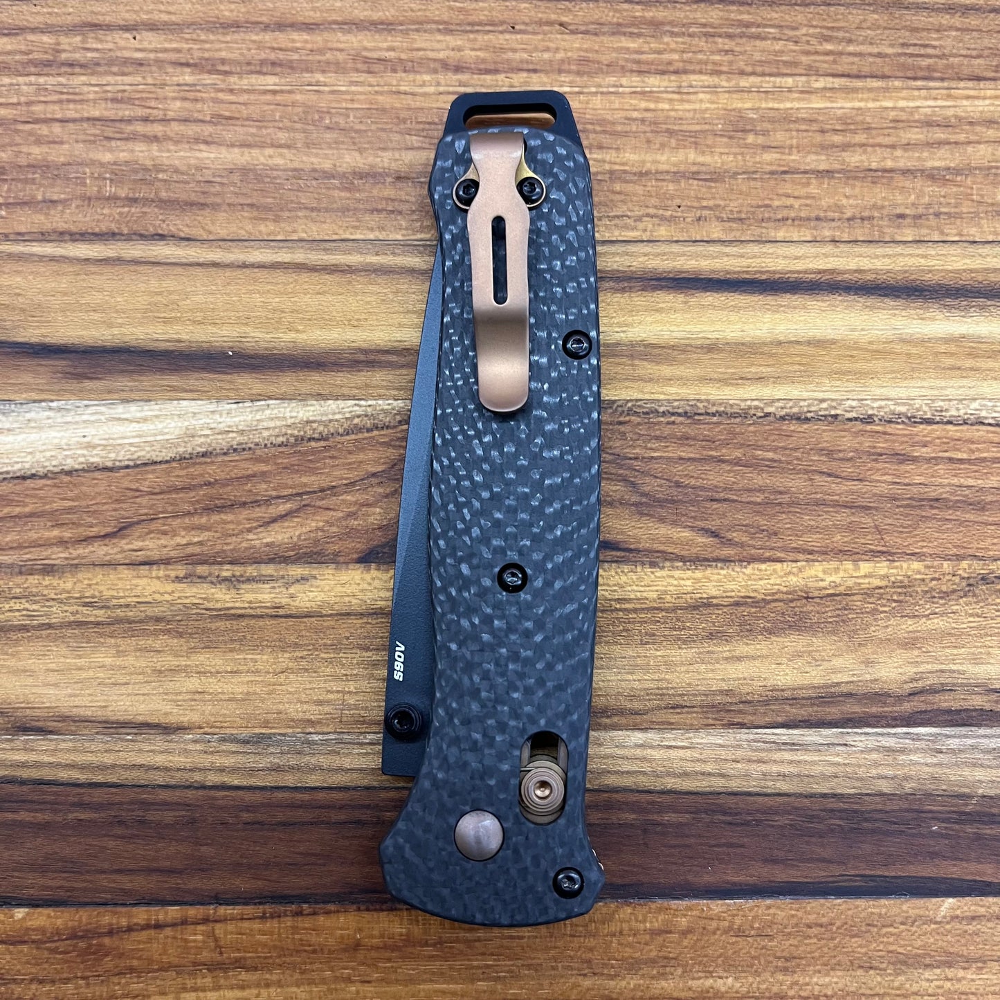 Benchmade Bailout 3.5" Folding Knife w/ Carbon Fiber Handle & Black Blade