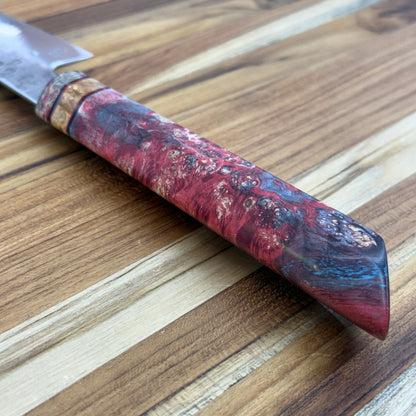 Baldwin Blades 150mm (6") Petty w/ K-Tip & Red Box Elder Handle