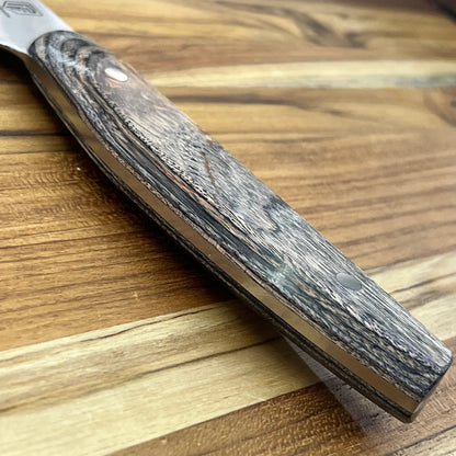 Patterson Forge Semi-Custom 165mm (6.5") Santoku w/ Grey DymaLux Handle