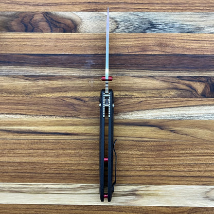 Benchmade Freek 3.5" Folding Knife w/ Carbon Fiber Handle & Red Accents