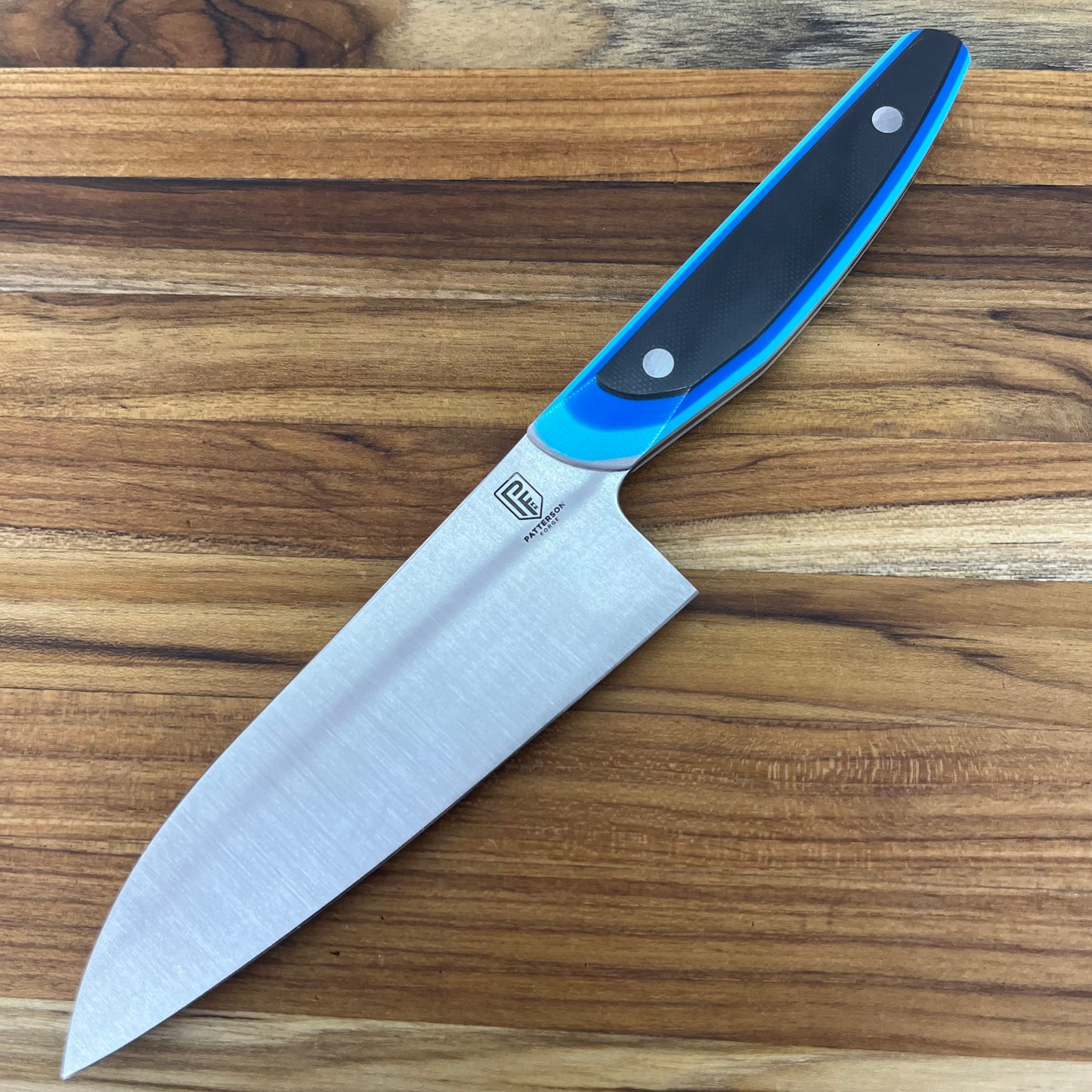 Patterson Forge Semi-Custom 120mm (4.75") Petty w/ Retro Blue TRD G10 Handle