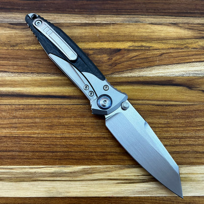Microtech Socom Bravo Mini 3.5" Warcom Folding Knife w/ TI Pivot & Titanium/Carbon Fiber Handle