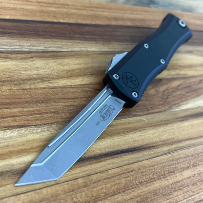 Microtech Hera II Mini Apocalyptic T/E 3" OTF w/ Black Aluminum Handle