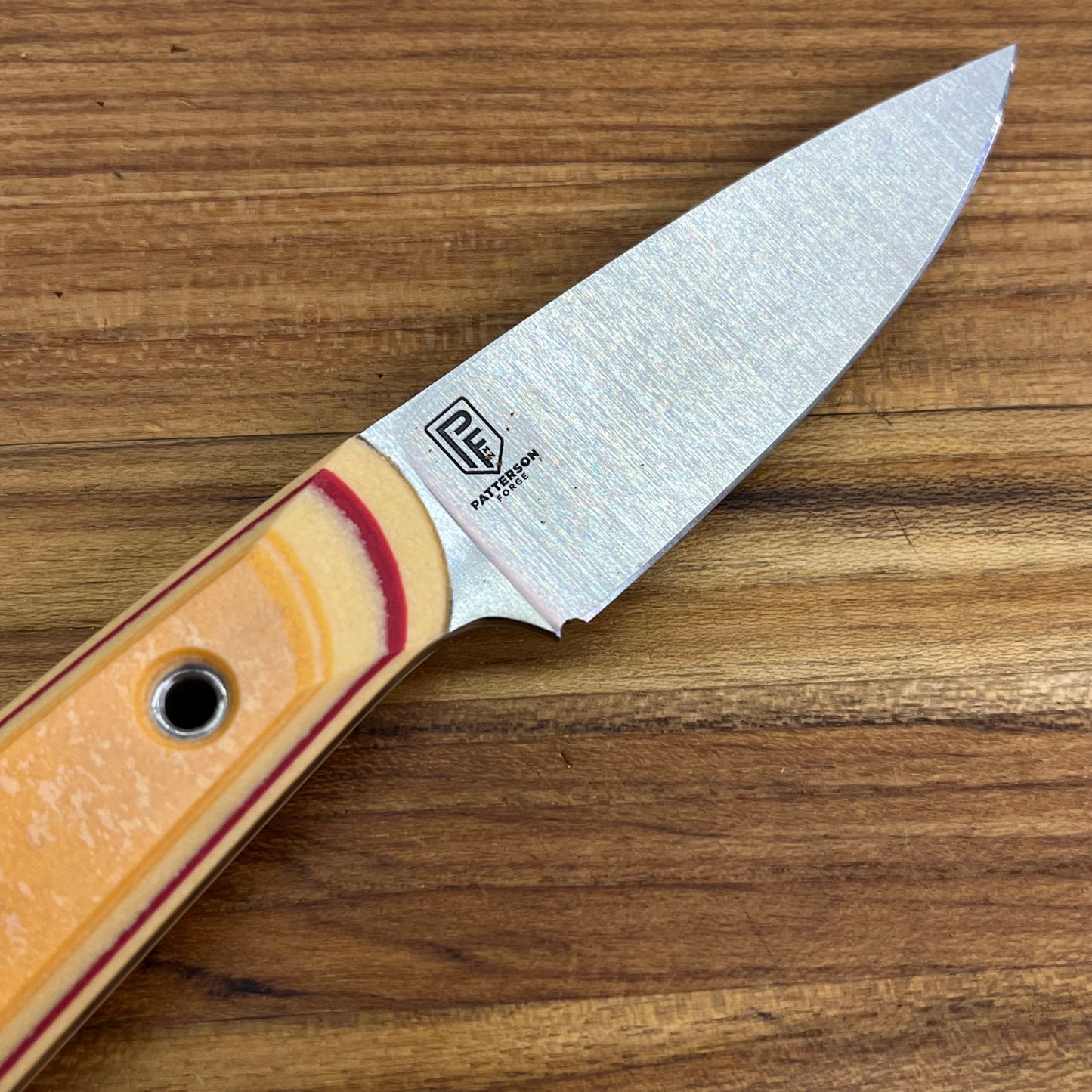 Patterson Forge 70mm (2.75") Fixed Blade w/ Paper G-Carta Handle