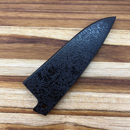 Mcusta Zanmai Black Lacquer 90mm (3.5") Petty Saya w/ Pin