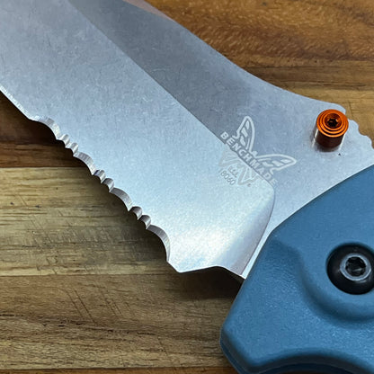 Benchmade Adira 3.5” Folding Knife w/ P/S Depth Blue Grivory Handle
