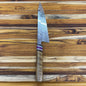 3rd Hill Customs Damasteel 220mm (8.5") Chef's Knife w/ Curly Oak Handle